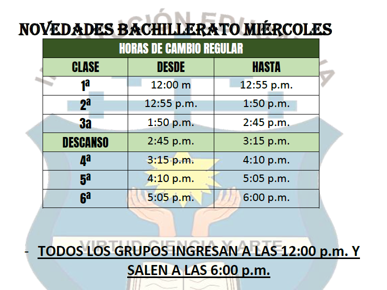 HORARIO